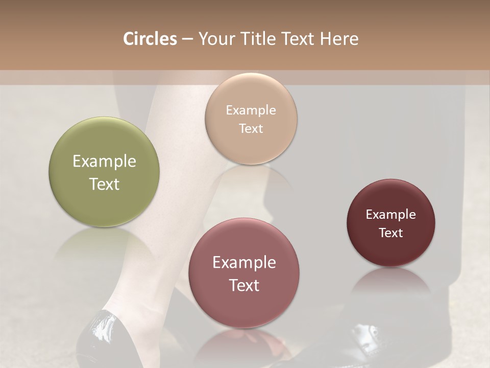 Legs Of The Groom And The Bride PowerPoint Template