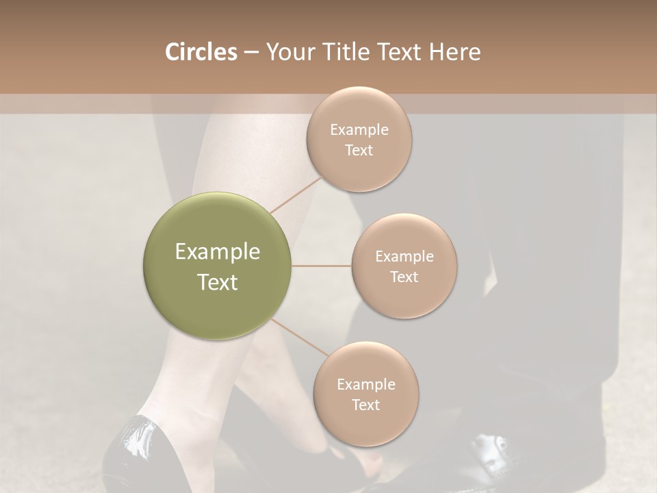 Legs Of The Groom And The Bride PowerPoint Template