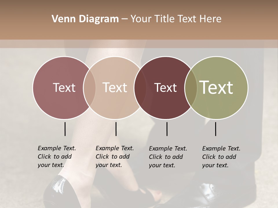 Legs Of The Groom And The Bride PowerPoint Template