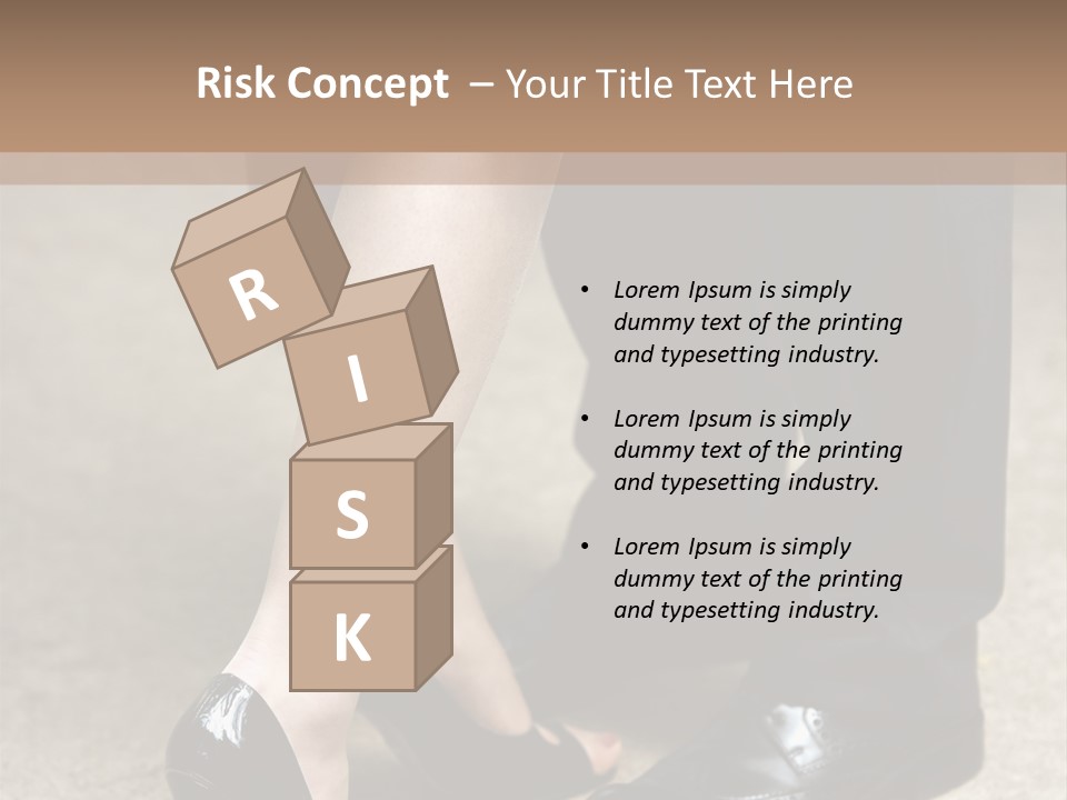 Legs Of The Groom And The Bride PowerPoint Template