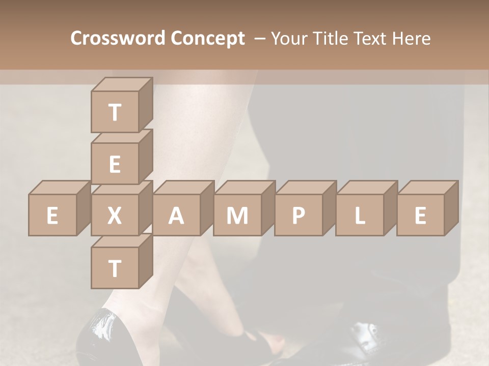 Legs Of The Groom And The Bride PowerPoint Template