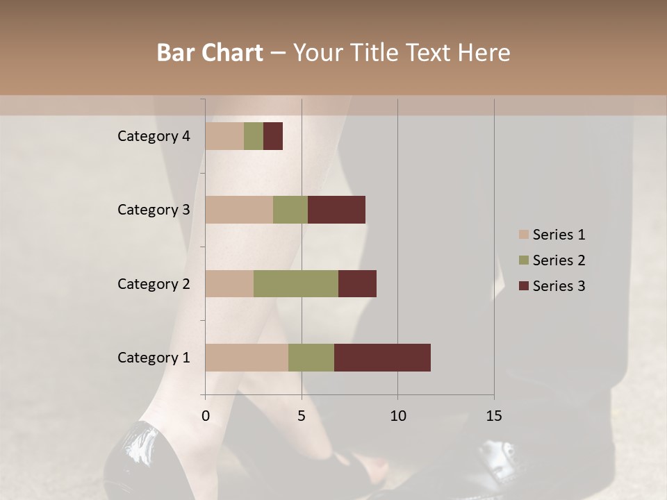 Legs Of The Groom And The Bride PowerPoint Template