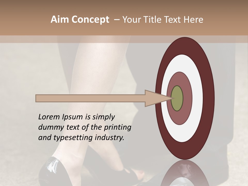 Legs Of The Groom And The Bride PowerPoint Template