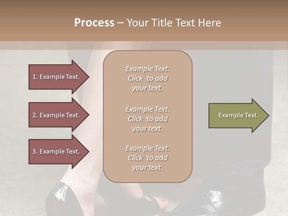 Legs Of The Groom And The Bride PowerPoint Template