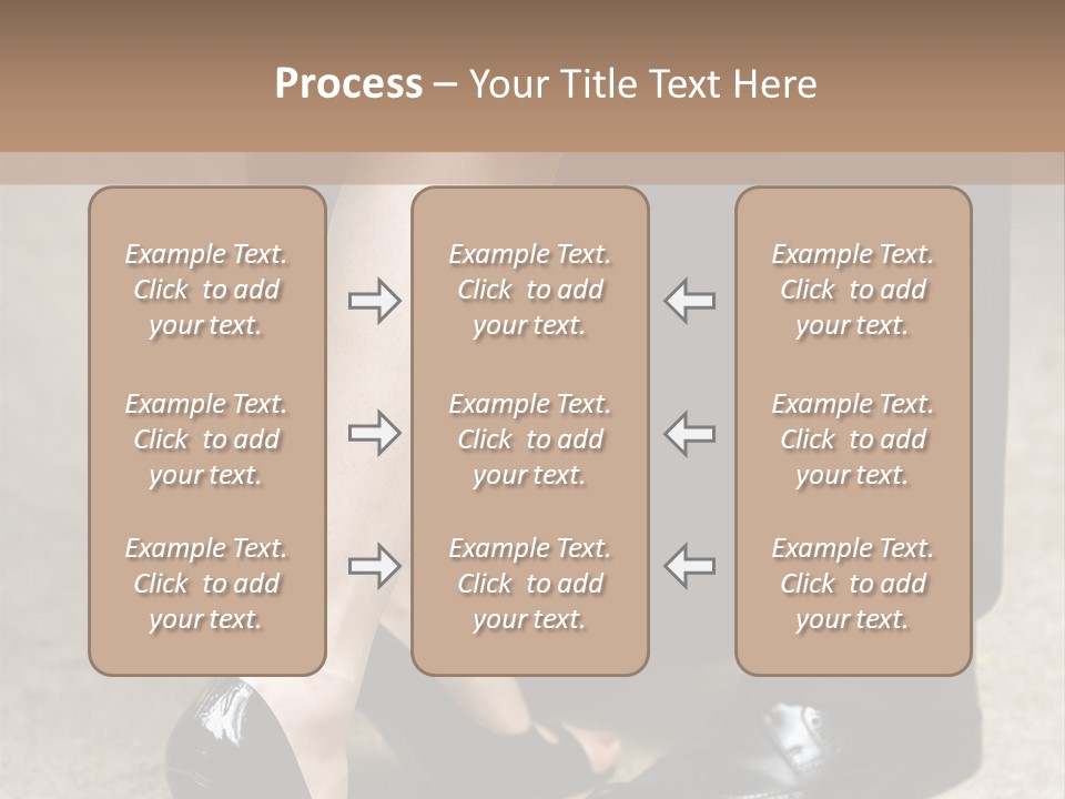 Legs Of The Groom And The Bride PowerPoint Template