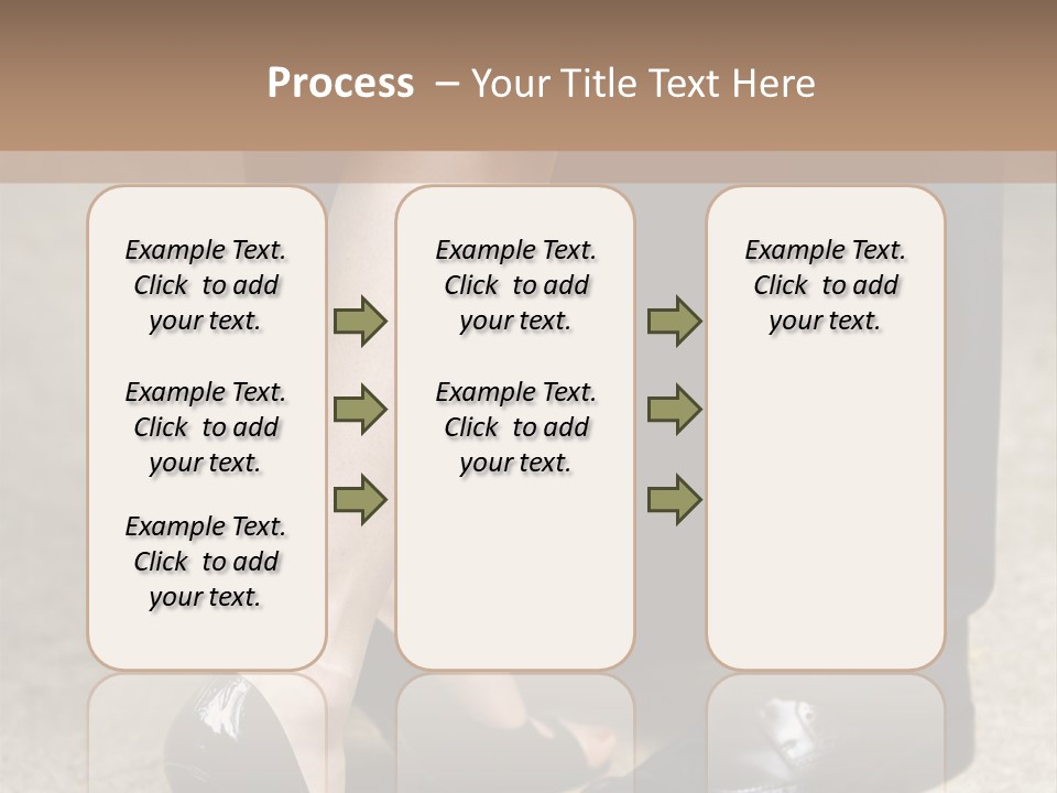 Legs Of The Groom And The Bride PowerPoint Template