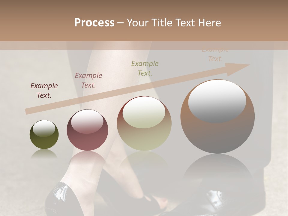 Legs Of The Groom And The Bride PowerPoint Template