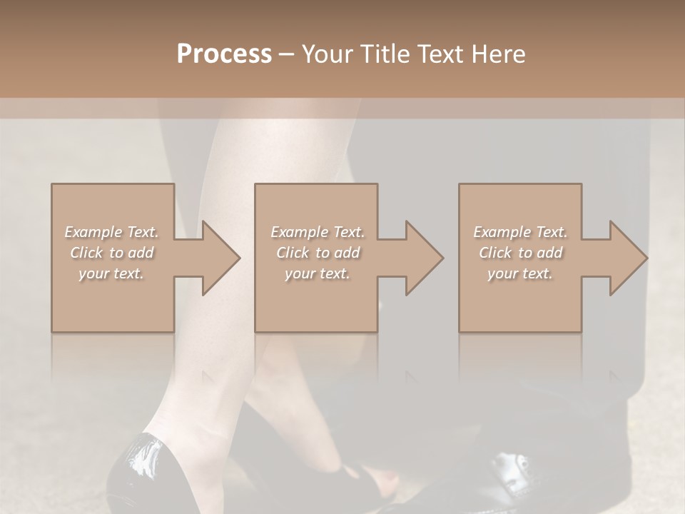 Legs Of The Groom And The Bride PowerPoint Template