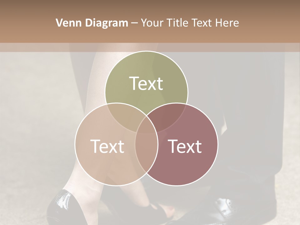 Legs Of The Groom And The Bride PowerPoint Template