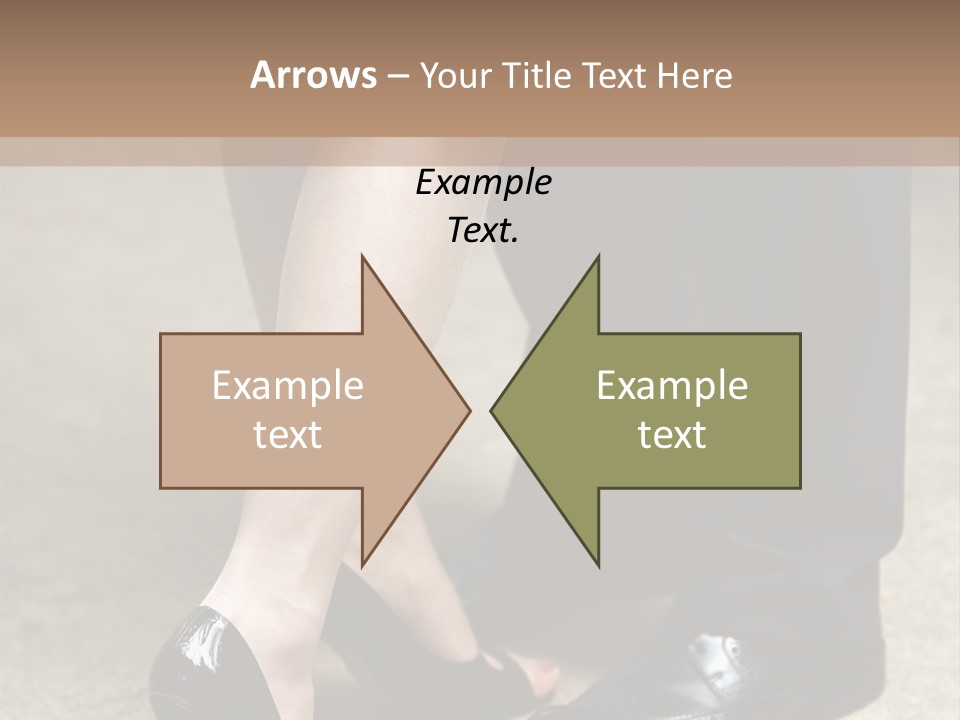 Legs Of The Groom And The Bride PowerPoint Template