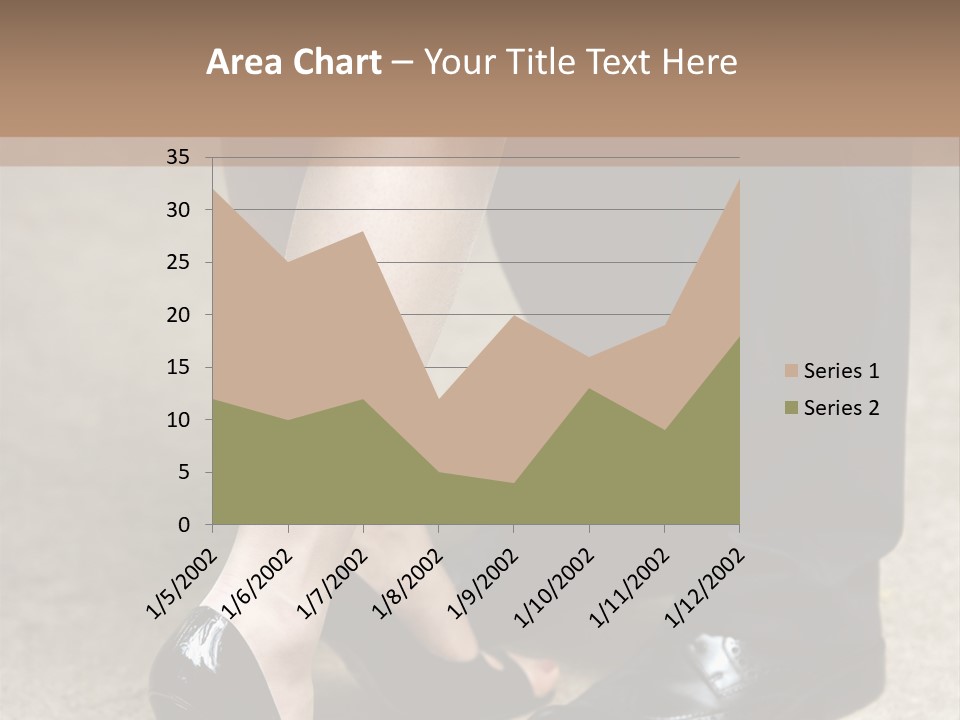 Legs Of The Groom And The Bride PowerPoint Template