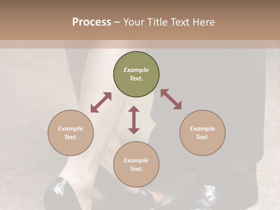 Legs Of The Groom And The Bride PowerPoint Template