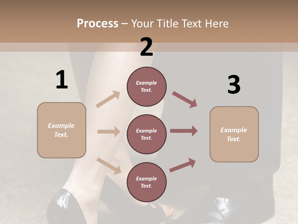 Legs Of The Groom And The Bride PowerPoint Template