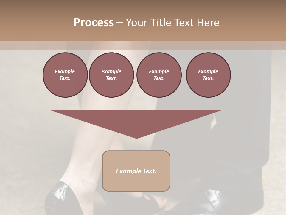 Legs Of The Groom And The Bride PowerPoint Template