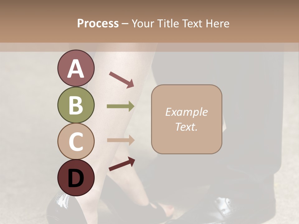 Legs Of The Groom And The Bride PowerPoint Template