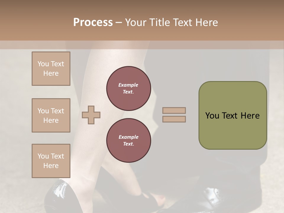 Legs Of The Groom And The Bride PowerPoint Template