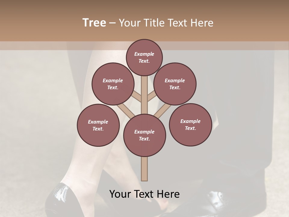 Legs Of The Groom And The Bride PowerPoint Template