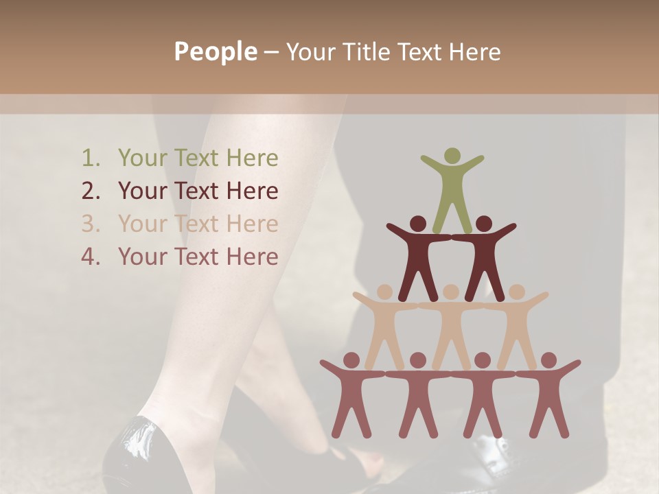 Legs Of The Groom And The Bride PowerPoint Template