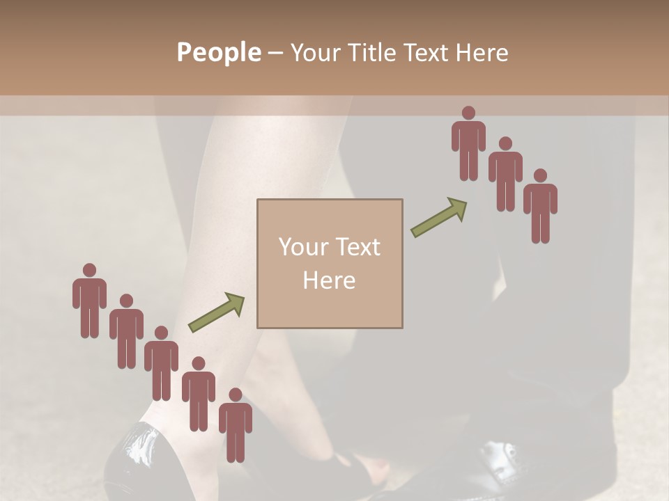 Legs Of The Groom And The Bride PowerPoint Template