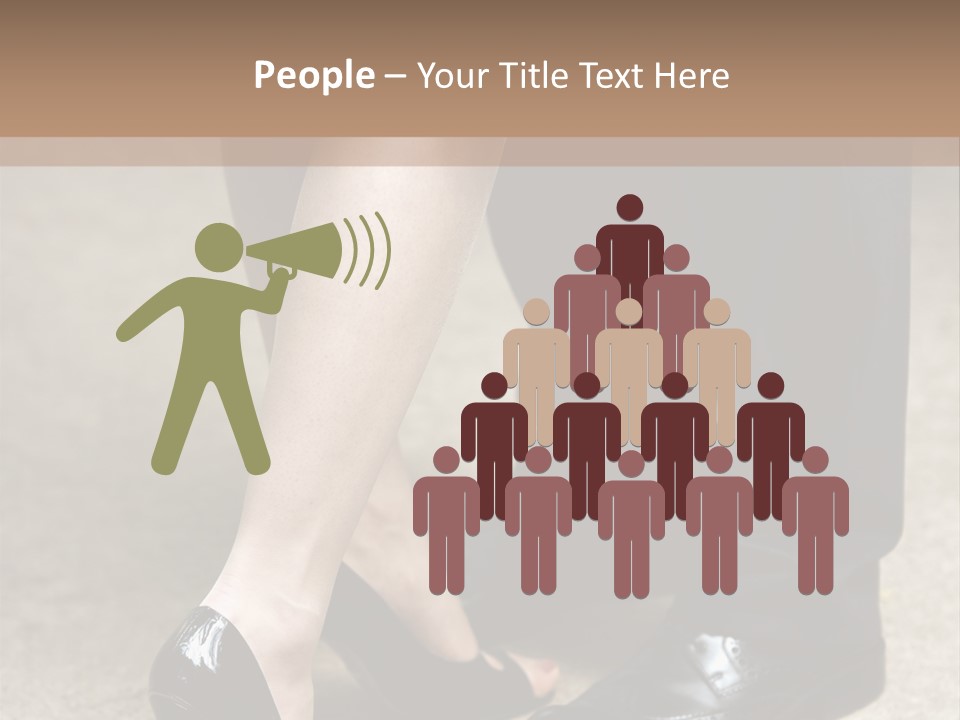 Legs Of The Groom And The Bride PowerPoint Template