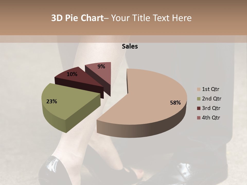 Legs Of The Groom And The Bride PowerPoint Template
