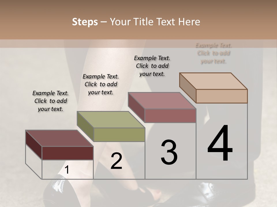 Legs Of The Groom And The Bride PowerPoint Template