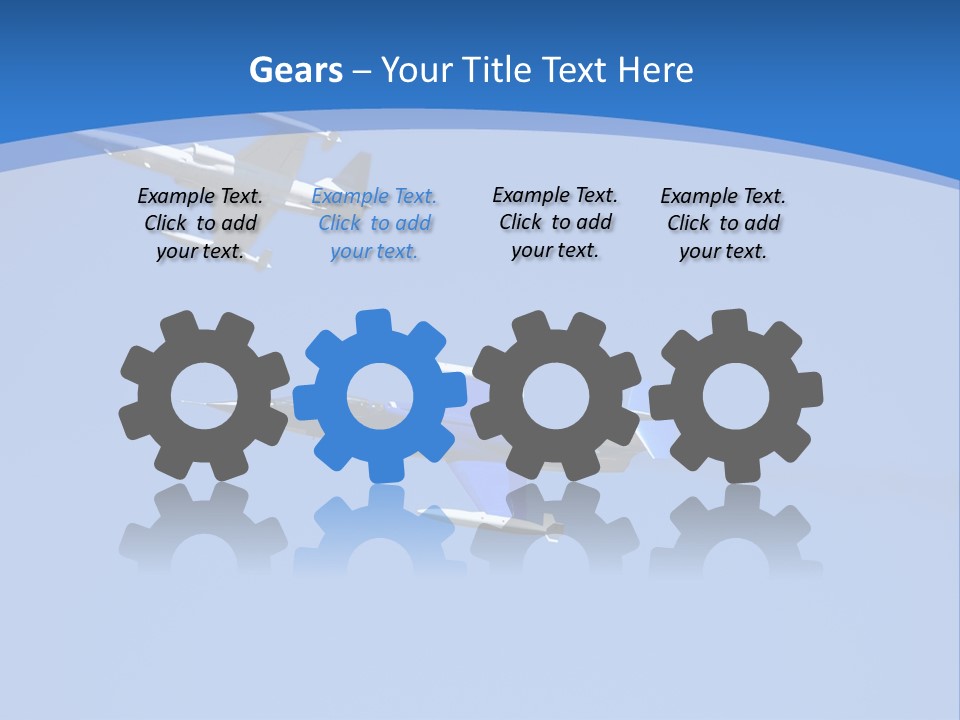 Pair Of F-104 Starfighters On A Mission PowerPoint Template