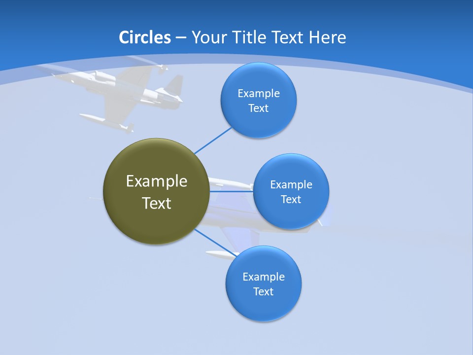Pair Of F-104 Starfighters On A Mission PowerPoint Template