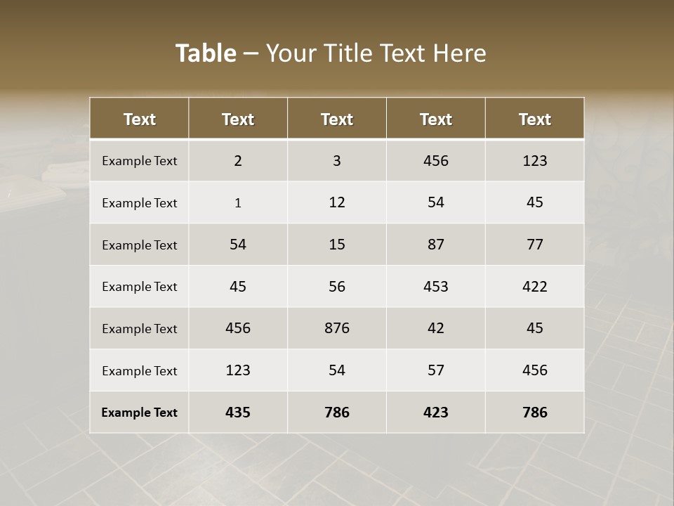 Upscale Bathroom With A Modern Tub And Tile Floor. PowerPoint Template