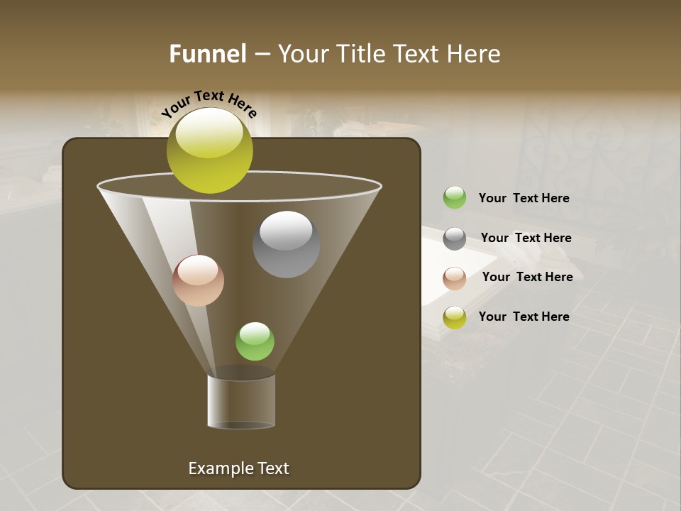 Upscale Bathroom With A Modern Tub And Tile Floor. PowerPoint Template