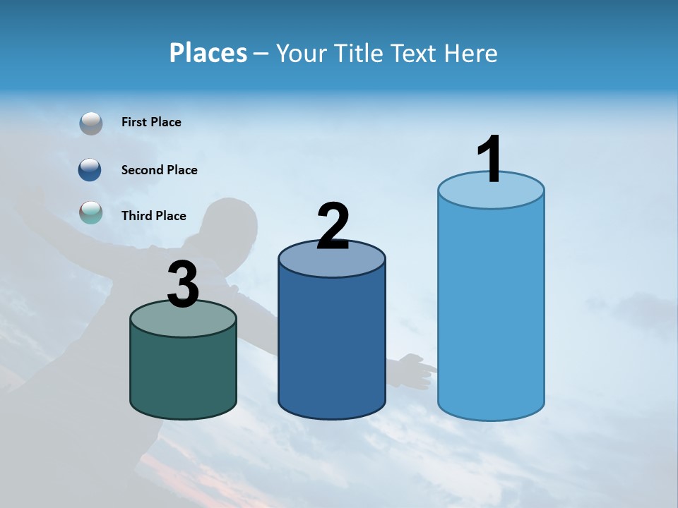 Funny Baby Having A Bath PowerPoint Template