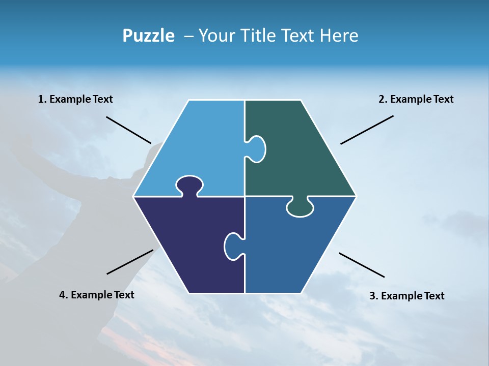 Funny Baby Having A Bath PowerPoint Template