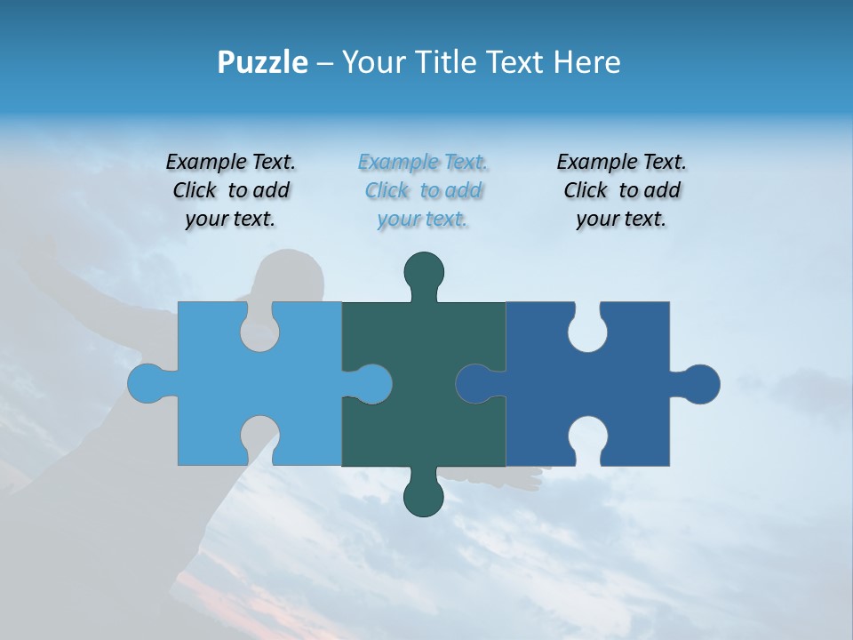 Funny Baby Having A Bath PowerPoint Template