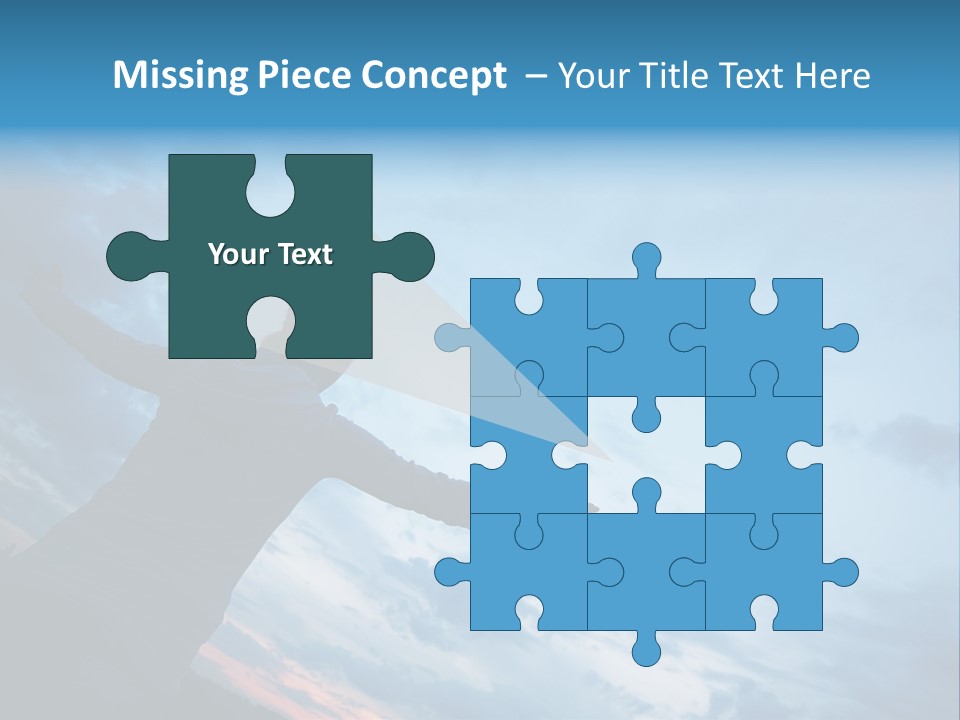 Funny Baby Having A Bath PowerPoint Template