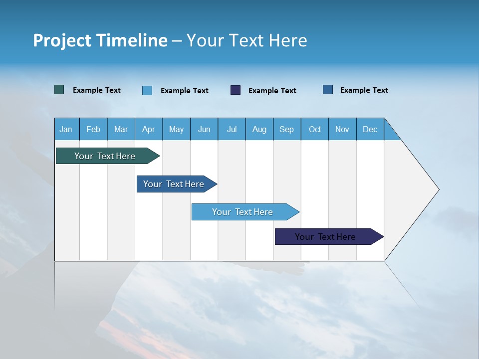 Funny Baby Having A Bath PowerPoint Template