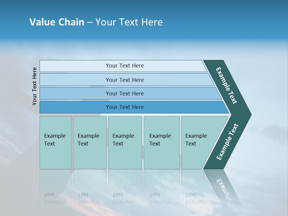 Funny Baby Having A Bath PowerPoint Template