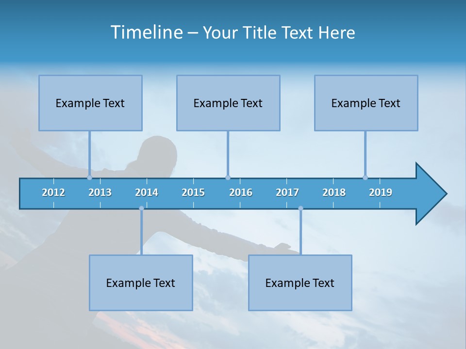 Funny Baby Having A Bath PowerPoint Template