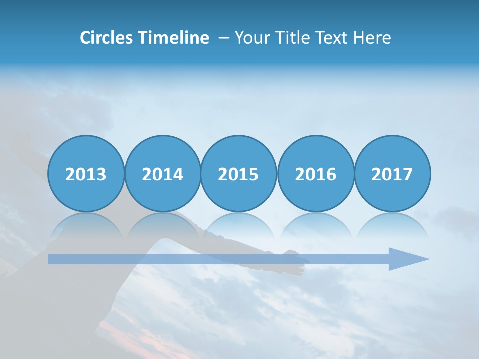 Funny Baby Having A Bath PowerPoint Template