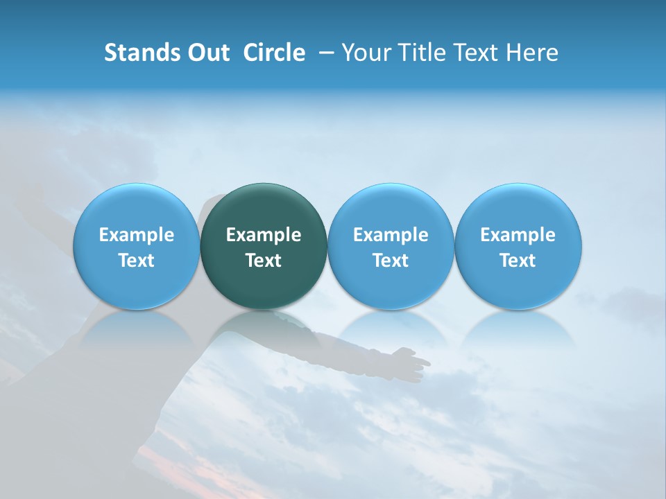 Funny Baby Having A Bath PowerPoint Template