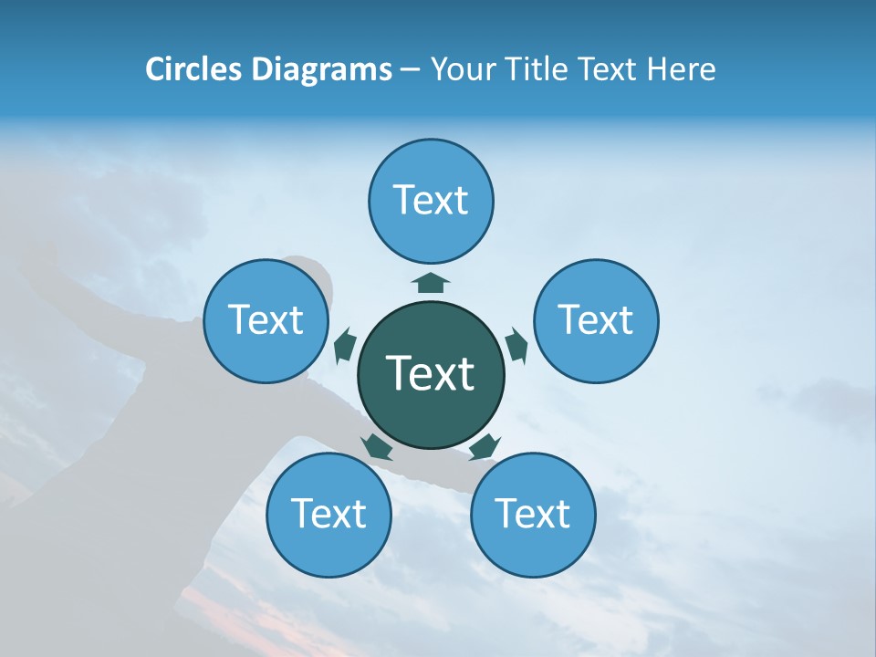 Funny Baby Having A Bath PowerPoint Template