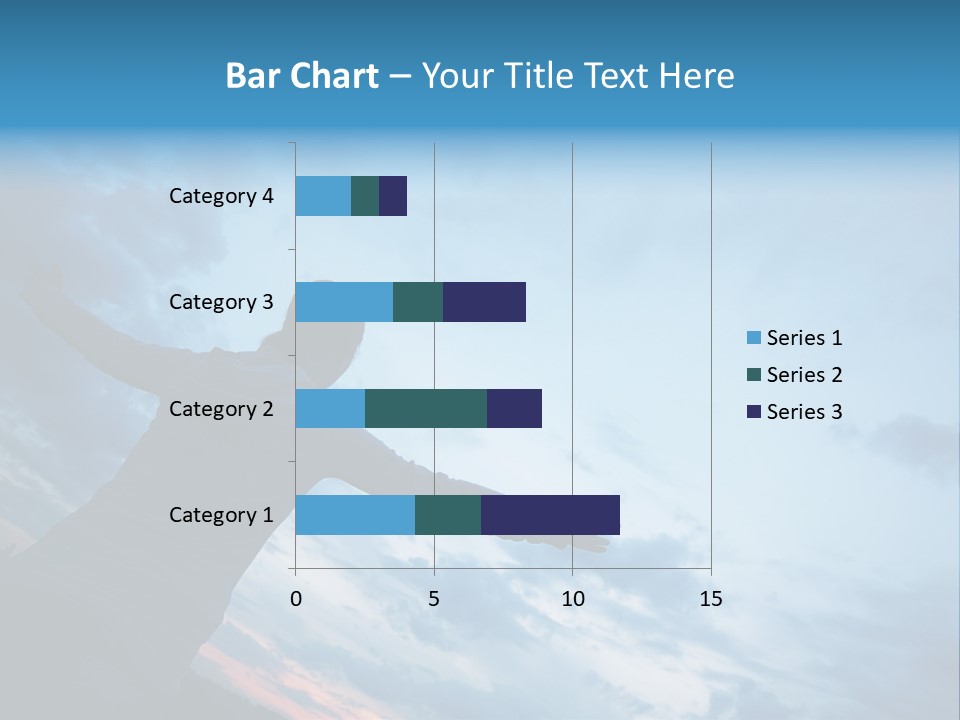 Funny Baby Having A Bath PowerPoint Template