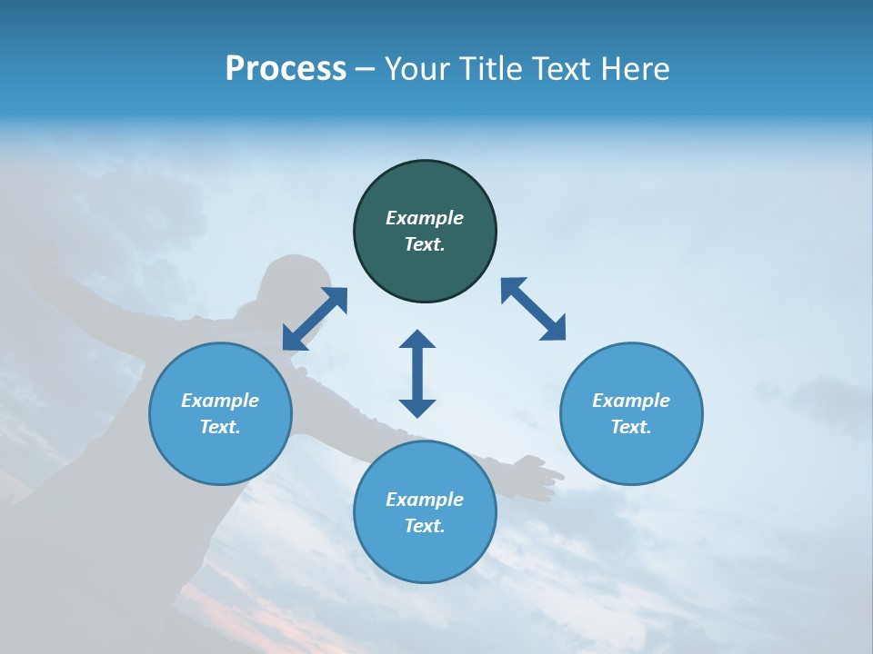 Funny Baby Having A Bath PowerPoint Template