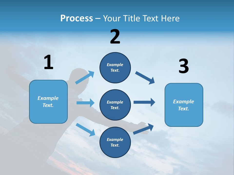 Funny Baby Having A Bath PowerPoint Template