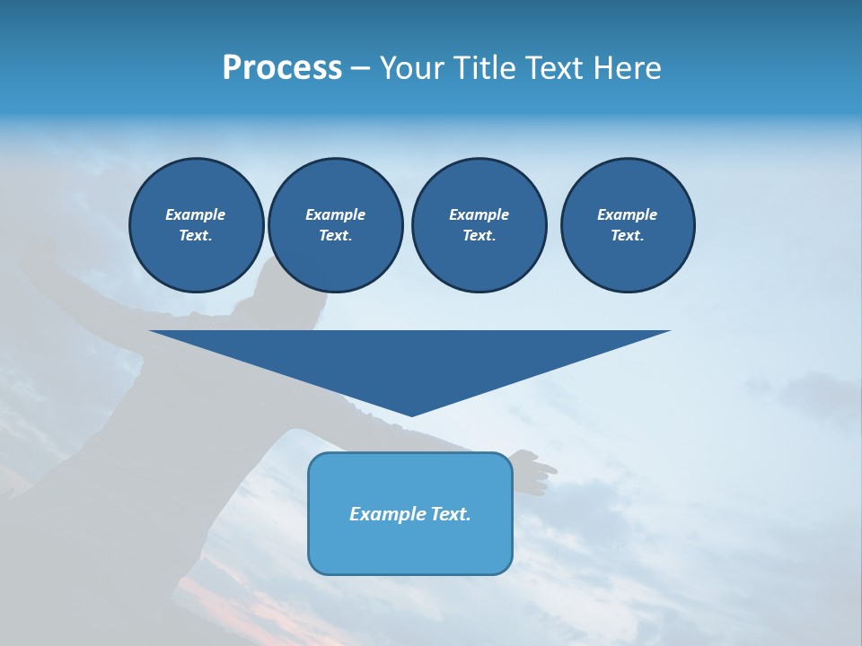 Funny Baby Having A Bath PowerPoint Template