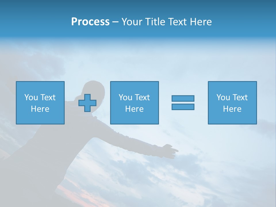 Funny Baby Having A Bath PowerPoint Template