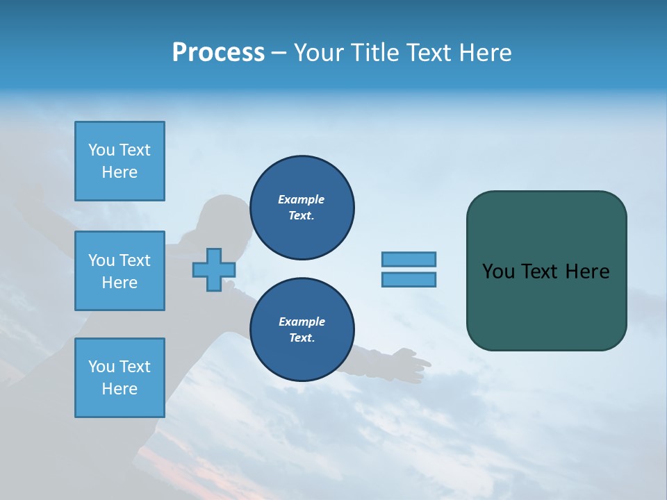 Funny Baby Having A Bath PowerPoint Template