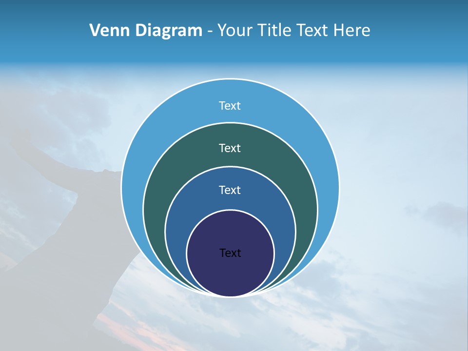 Funny Baby Having A Bath PowerPoint Template