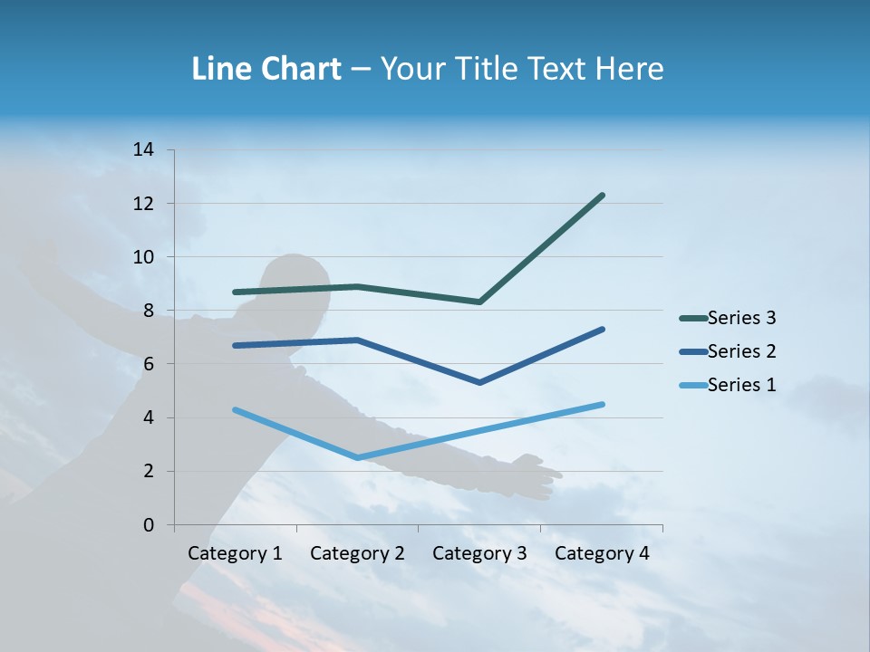 Funny Baby Having A Bath PowerPoint Template
