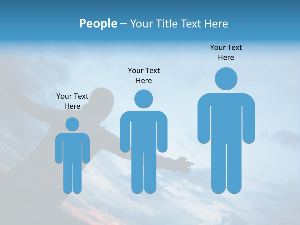 Funny Baby Having A Bath PowerPoint Template