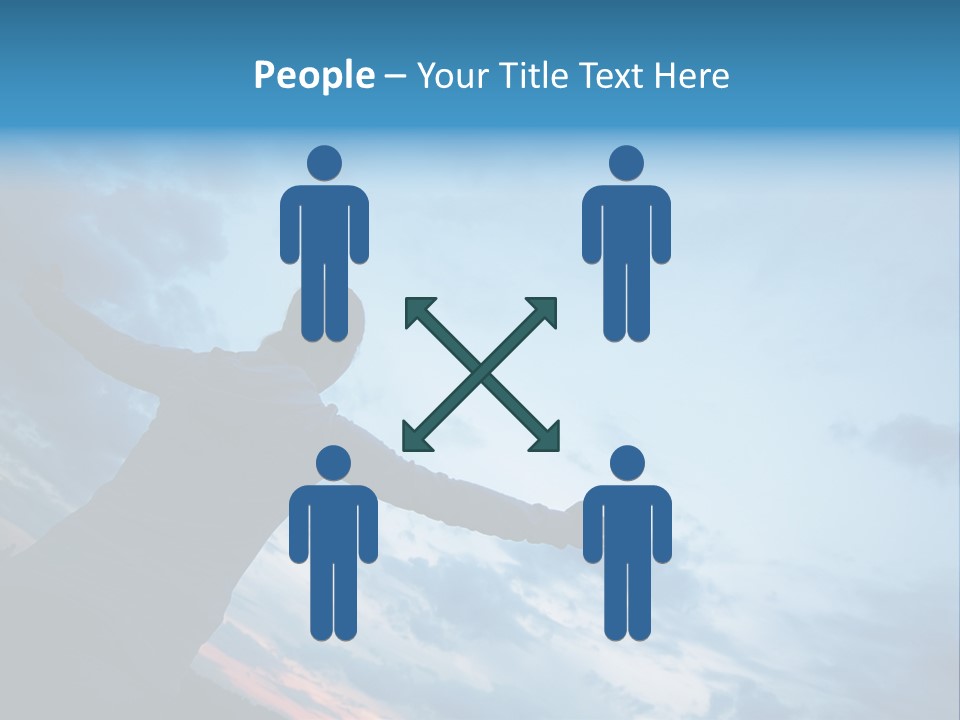 Funny Baby Having A Bath PowerPoint Template